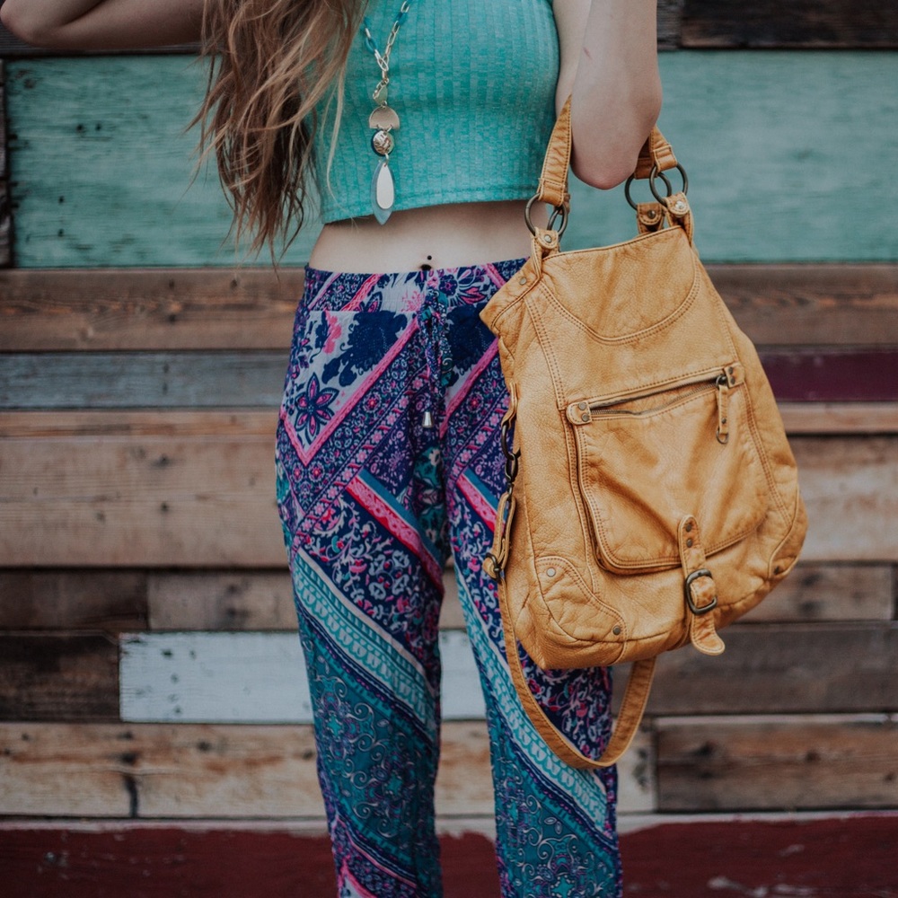 Mustard Yellow Genuine-Leather Bag